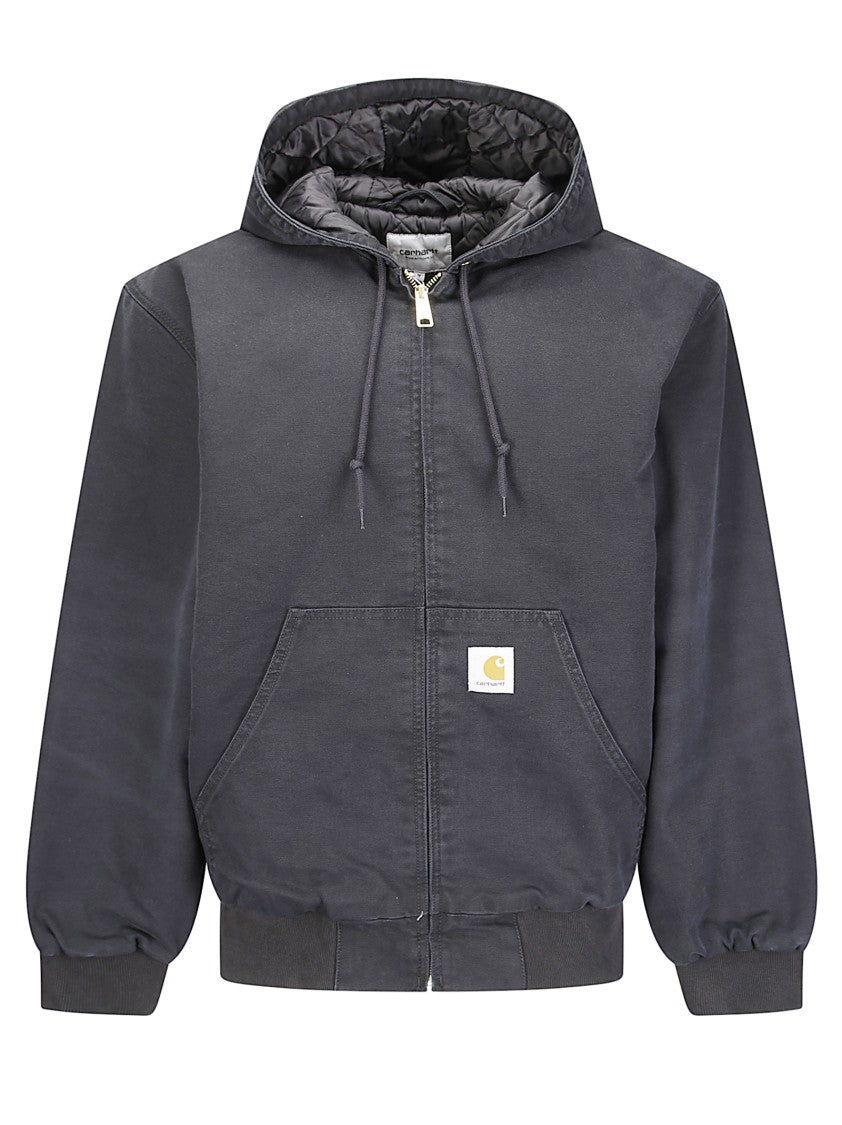 Carhartt Wip Active Jacket With Drawstring Hood And Kangaroo Pockets