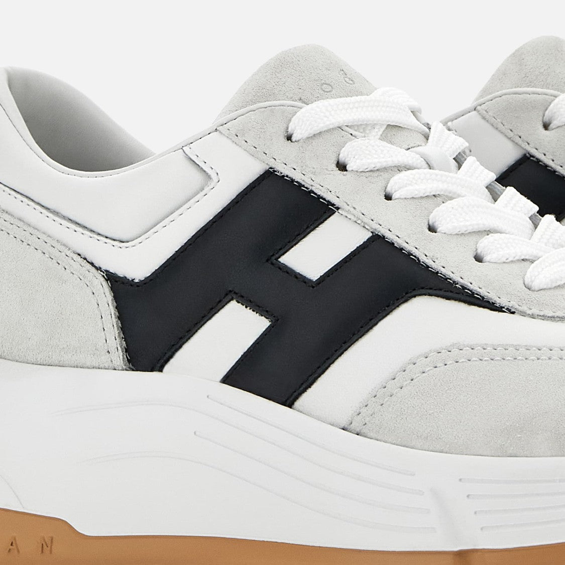 Hogan Sole White And Light Grey Hogan Sneakers