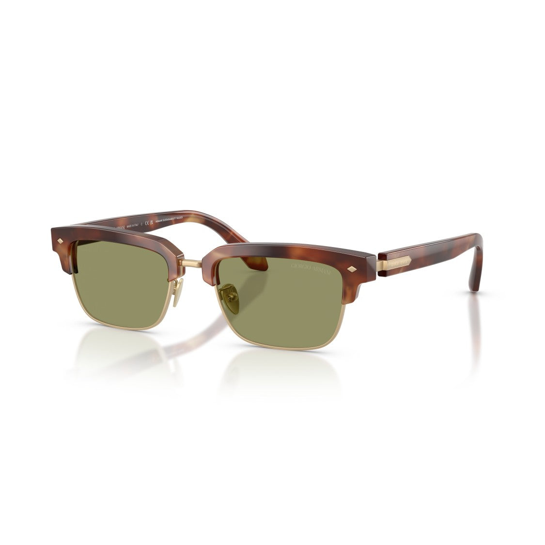 Giorgio Armani 0Ar8243 Tortoiseshell Acetate Sunglasses With Gold-Tone Frame