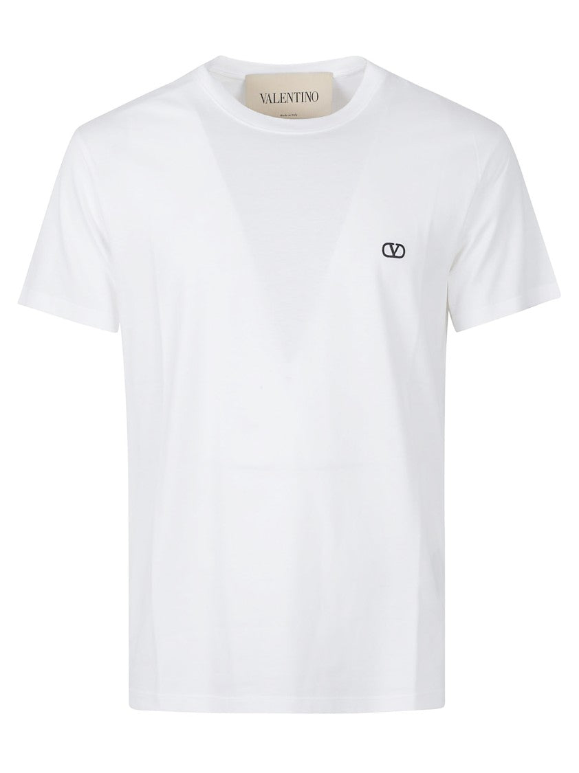 Valentino Garavani Signature Embroidered Cotton T-Shirt