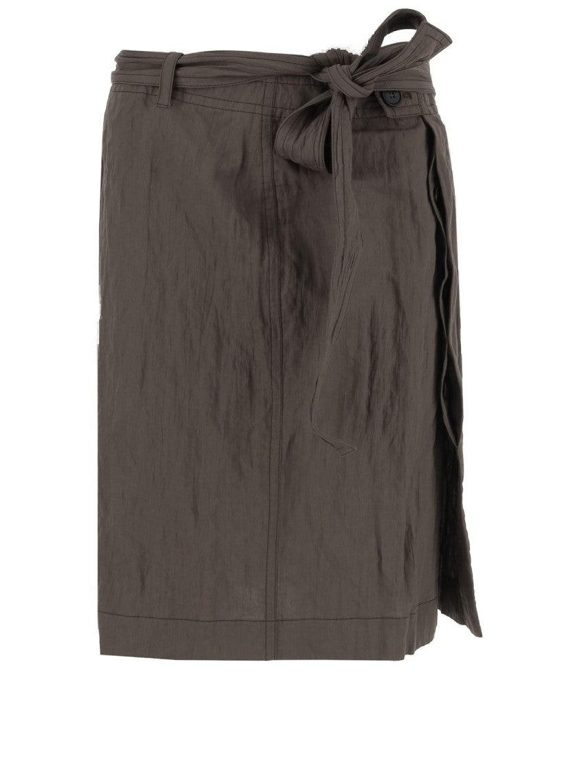 Salvatore Ferragamo Wrap Skirt Made Of Cotton Blend