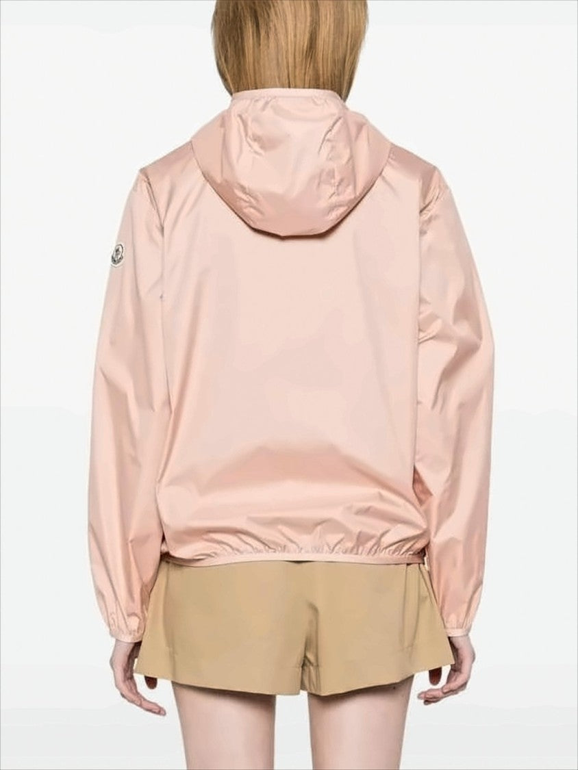 Moncler Lightweight Pastel Pink Front-Zippered Moncler Jacket