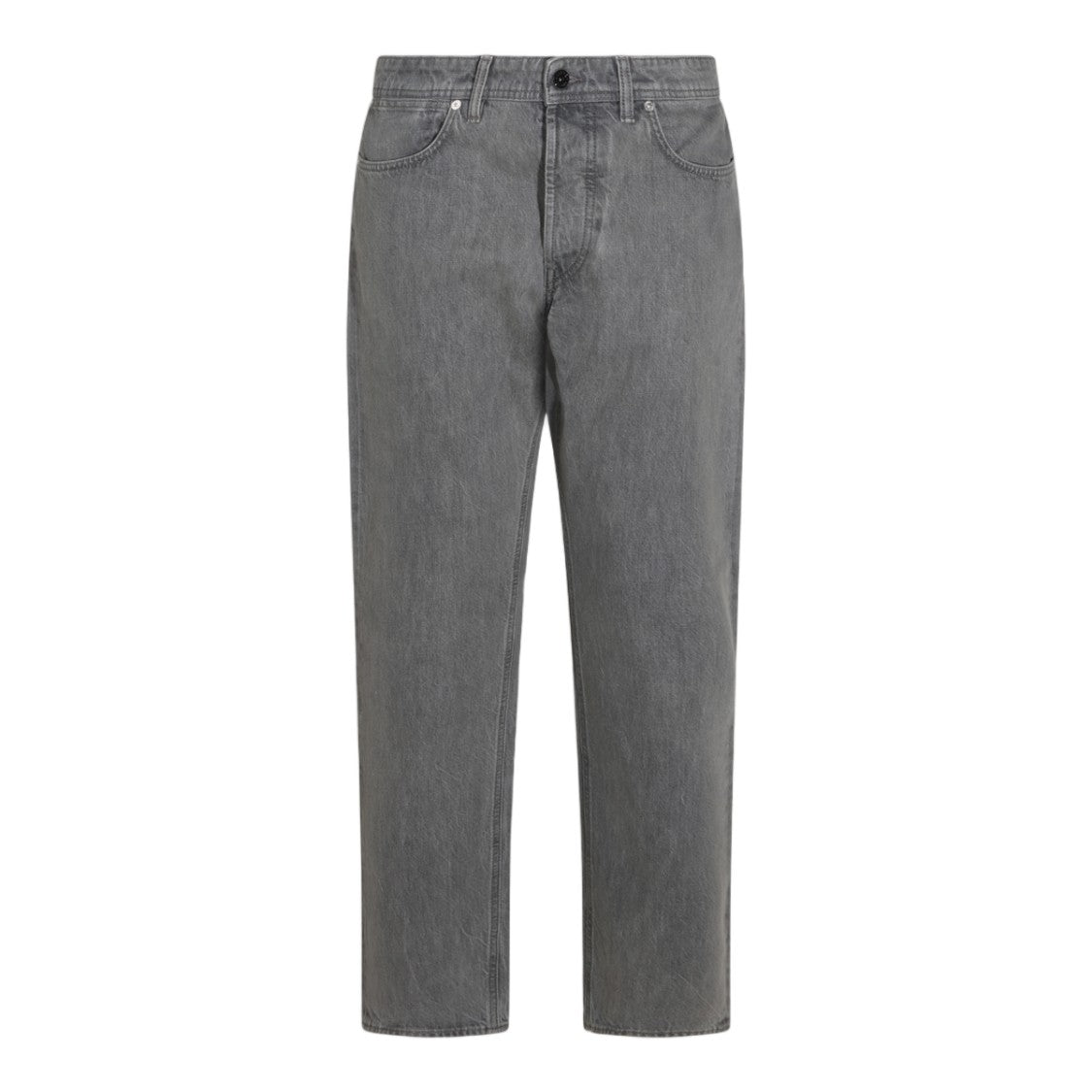 Stone Island Light Grey Classic Five-Pocket Straight-Leg Jeans