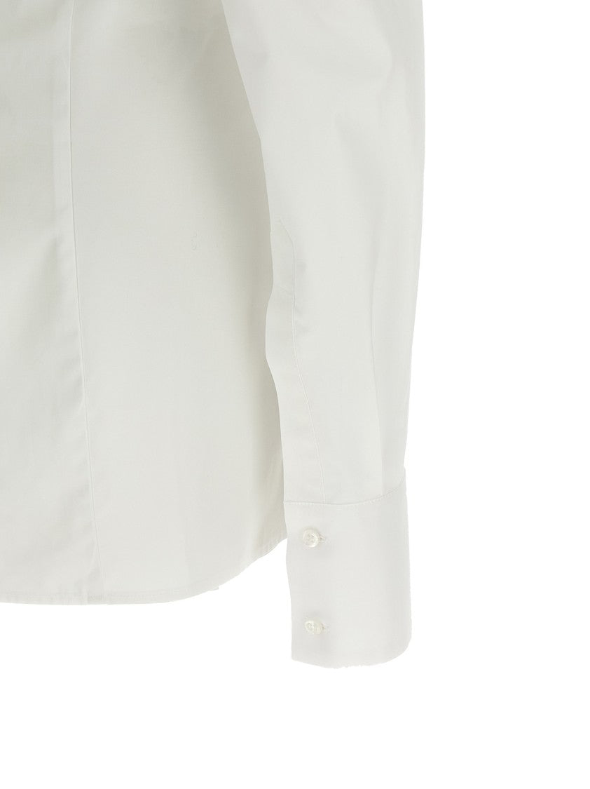Giuseppe Di Morabito Rhinestone-Appliqué Mini Chemisier Dress With Crop Style