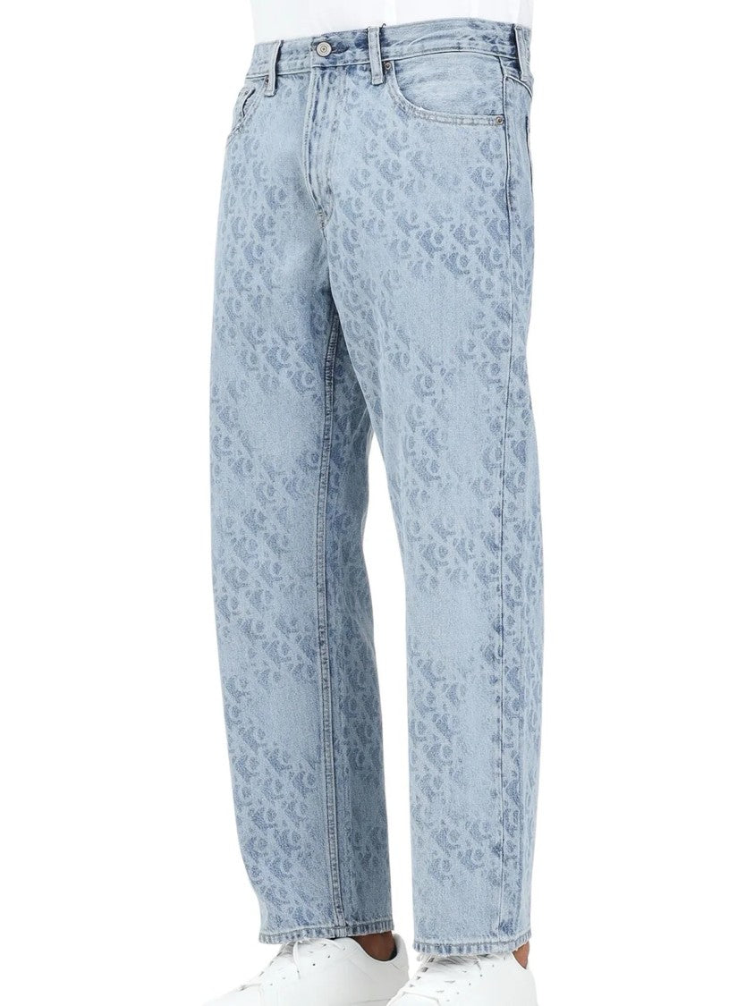 Calvin Klein Jeans Light Blue Cotton Straight Jeans