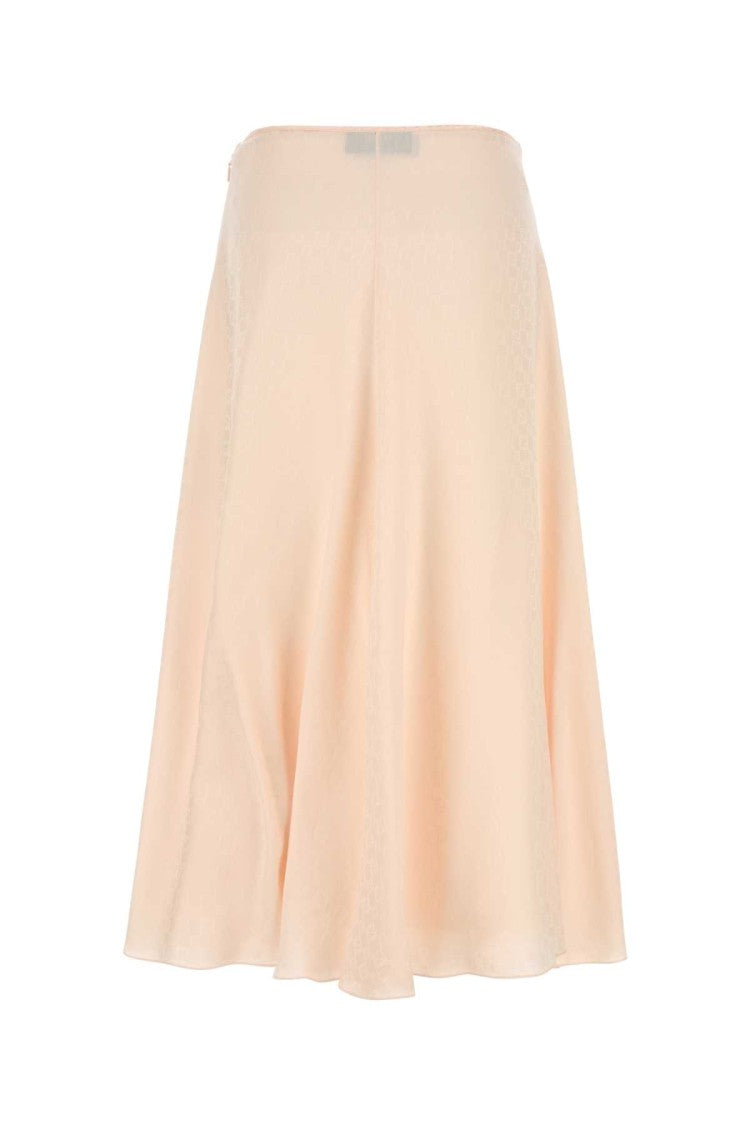 Fendi Light Pink Silk Skirt