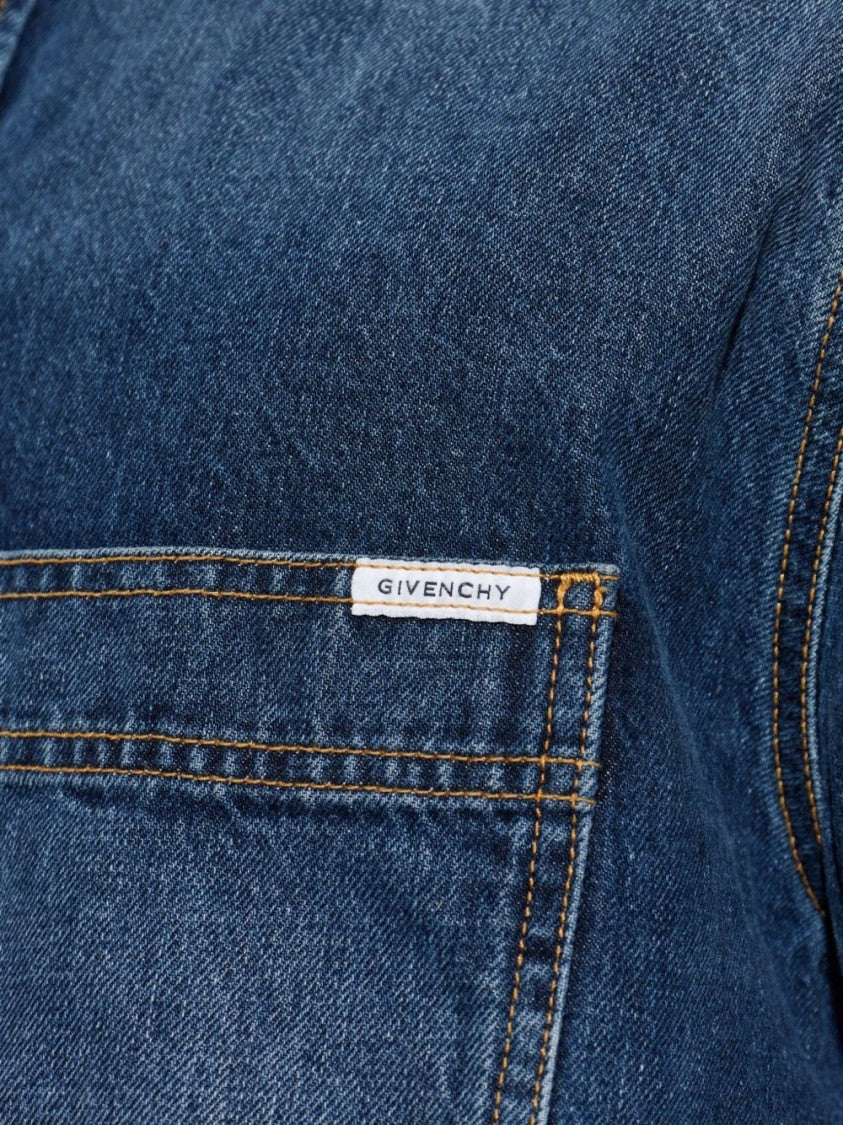 Givenchy Blue Denim Classic Button-Down Shirt