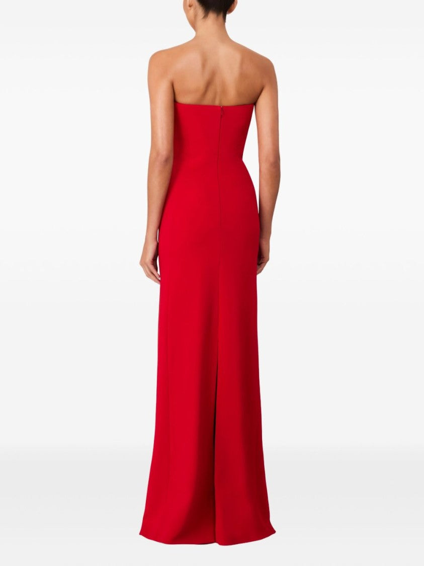 Jenny Packham Strapless Column Evening Dress With Rhinestone Accents