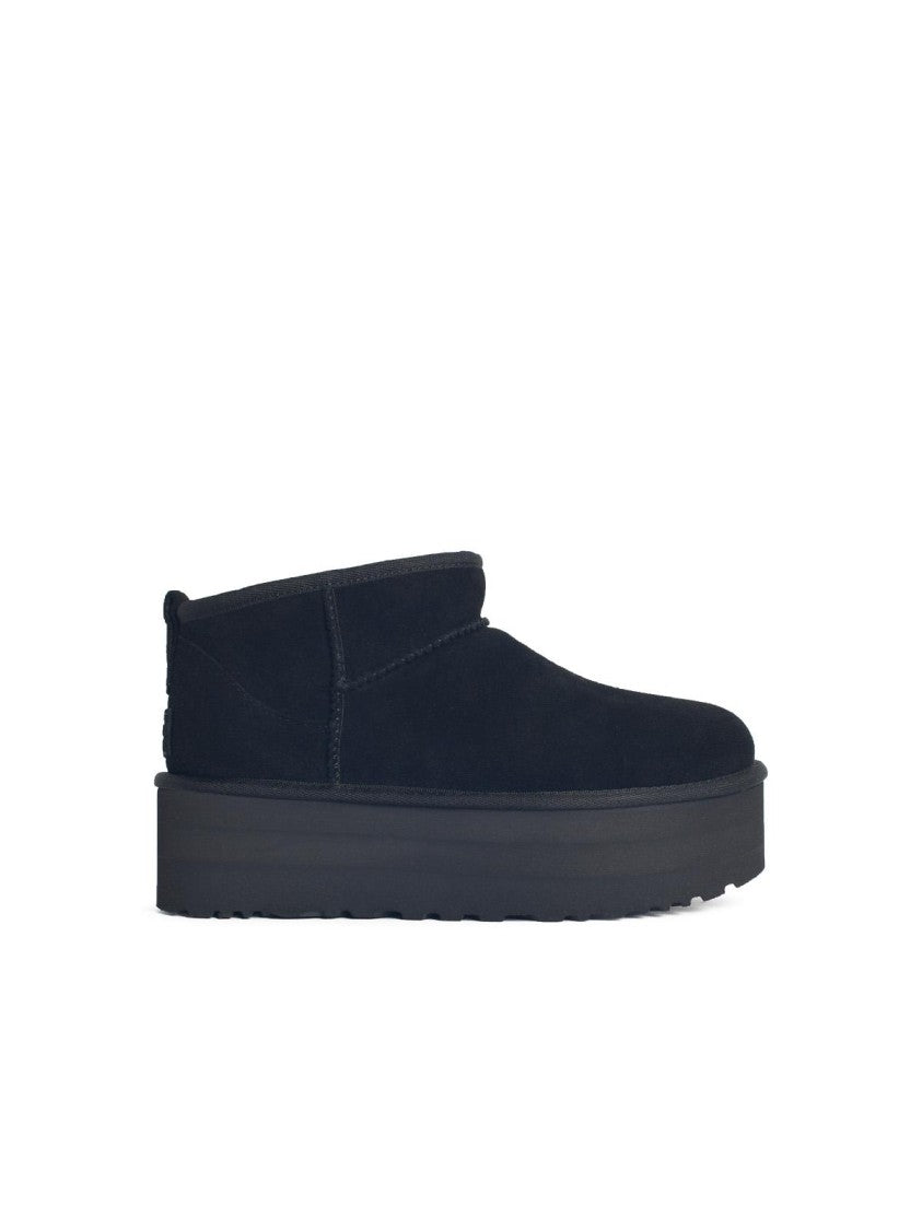 Ugg Classic Ultra Mini Platform' Black Suede Boots