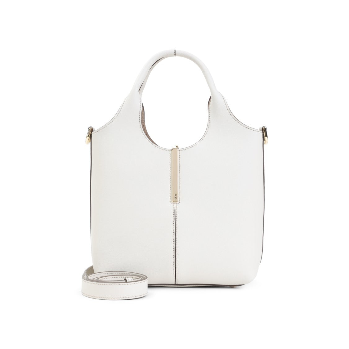 Tod's Natural White Lime Suede Leather Ebr Shopping Bag