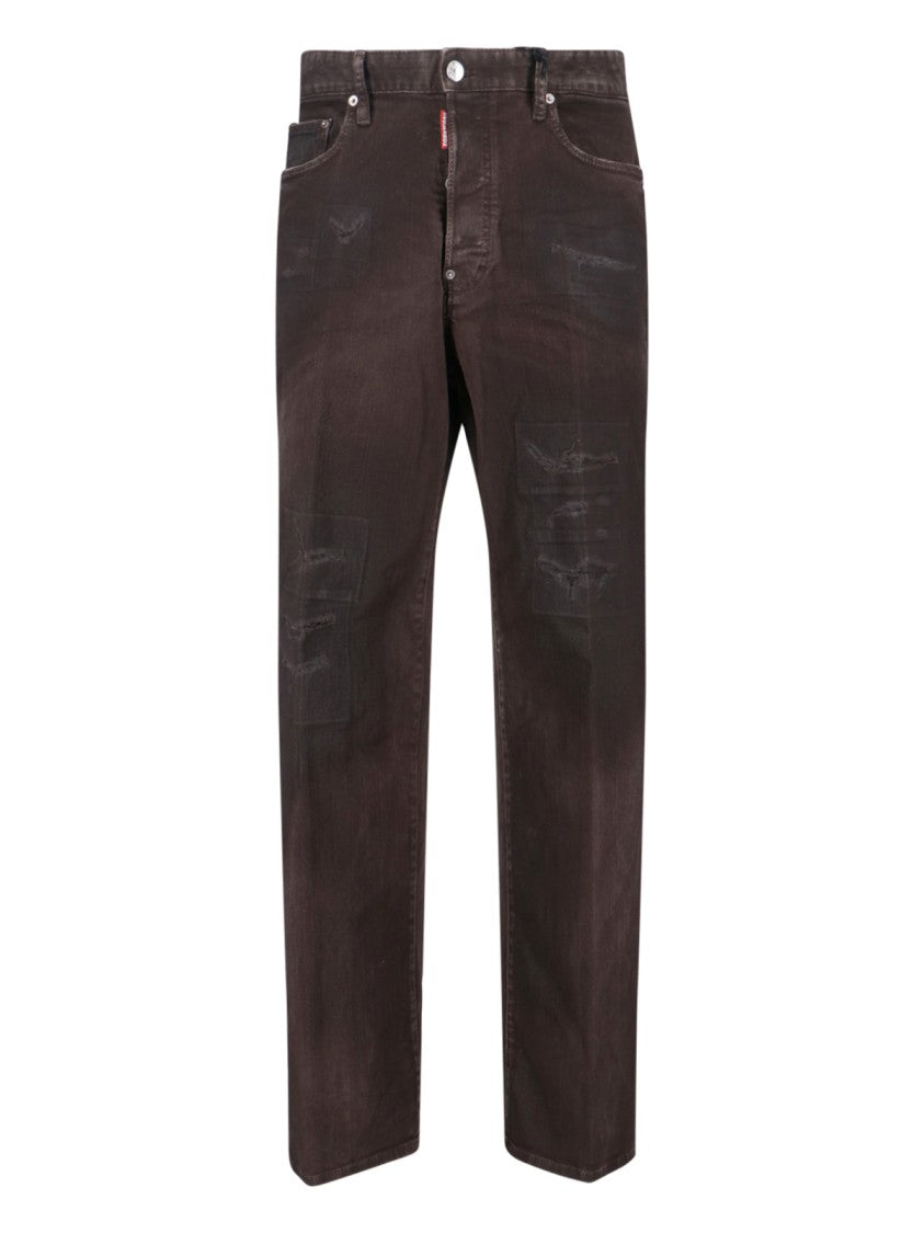 Dsquared2 "Bull Leatherette" Jeans – Brown