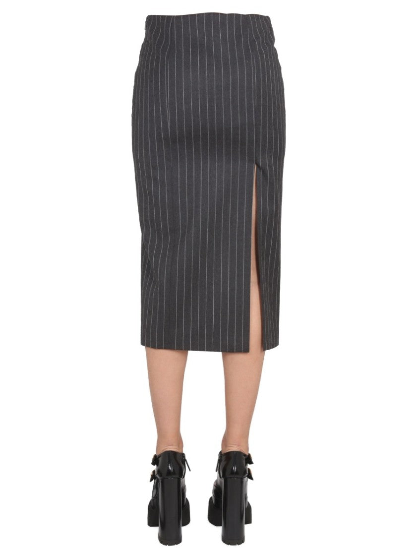 Versace Tailored Black Pencil Skirt