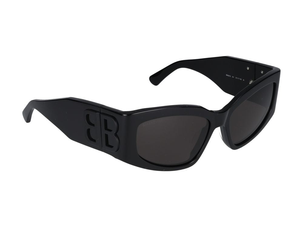 Balenciaga Black Square Frame Sunglasses