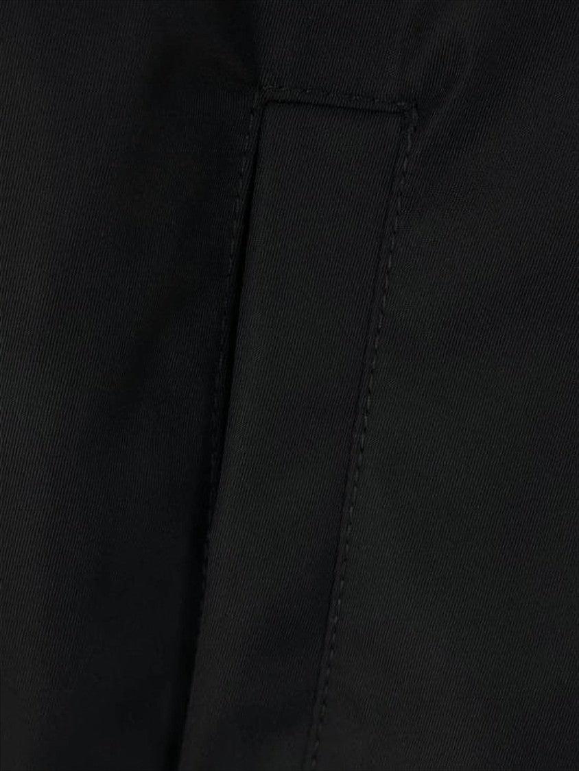 Prada Black Polyamide Jacket With High Collar