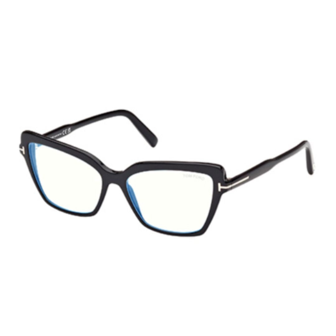 Tom Ford Ft5948-B Rectangular Eyeglasses In Black Acetate
