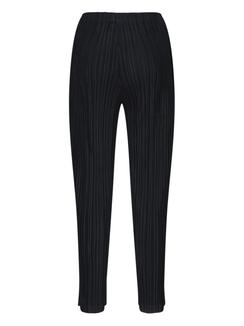 Pleats Please Black Pleated Slim Pants