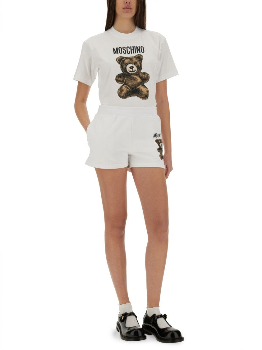 Moschino Playful Teddy Bear Graphic T-Shirt