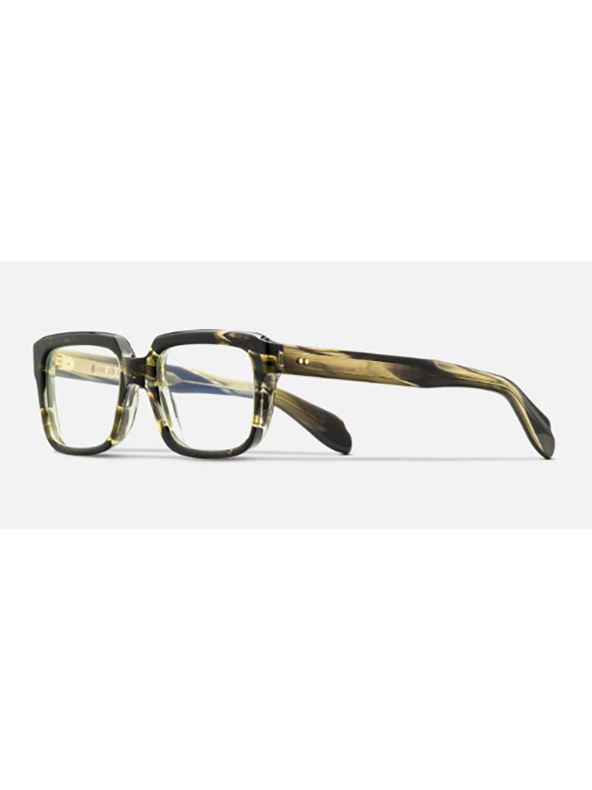 Cutler And Gross Tortoiseshell Acetate Eyeglasses With Bold Rectangular Frame