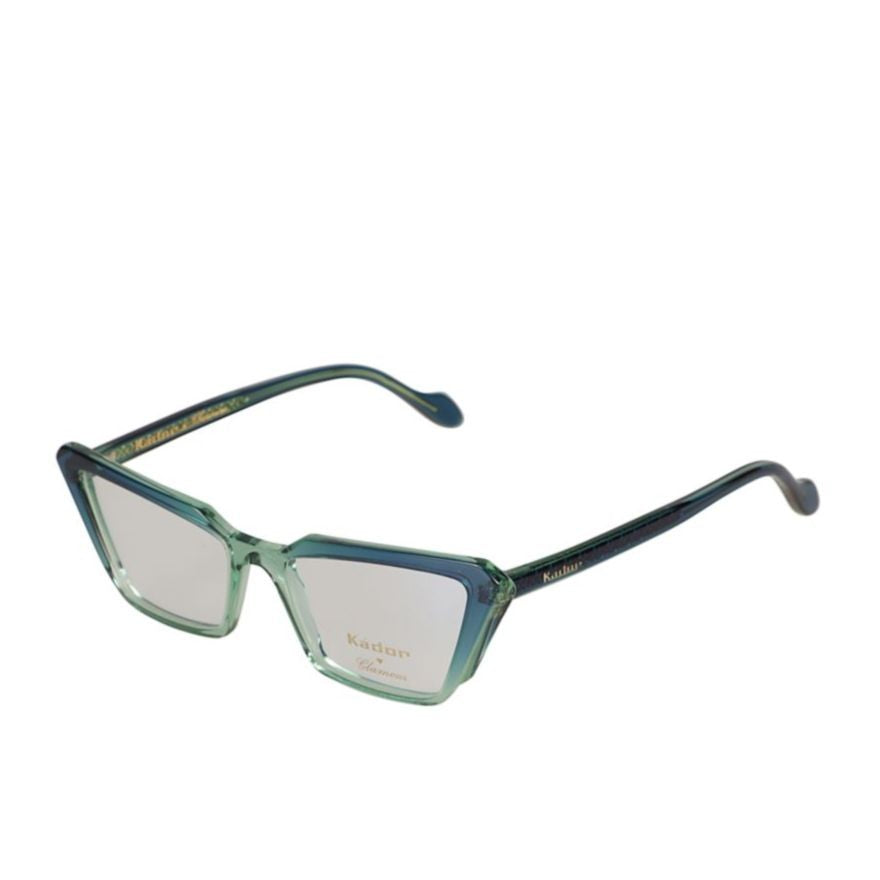Kador Butterfly Glamour-V Geometric Gradient Eyewear With Gold Detail