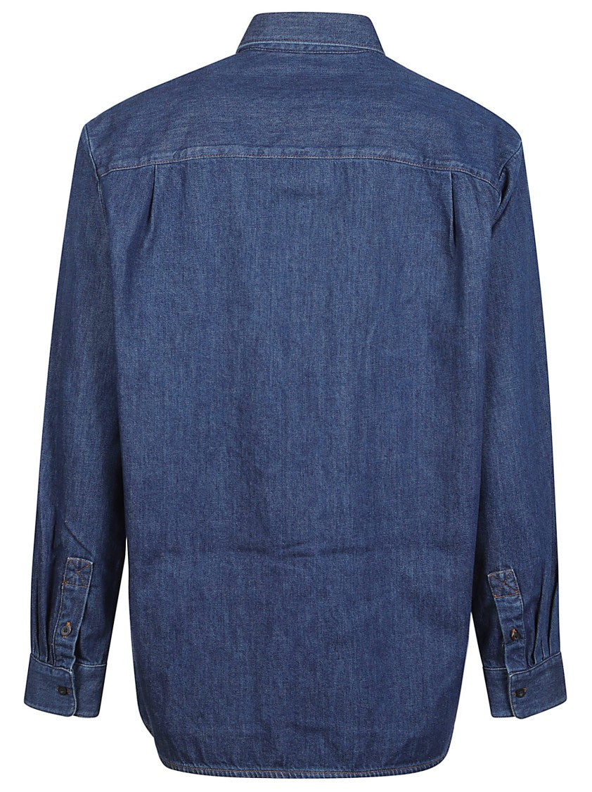 A.P.C. Mathias Denim Long-Sleeve Button-Down Shirt