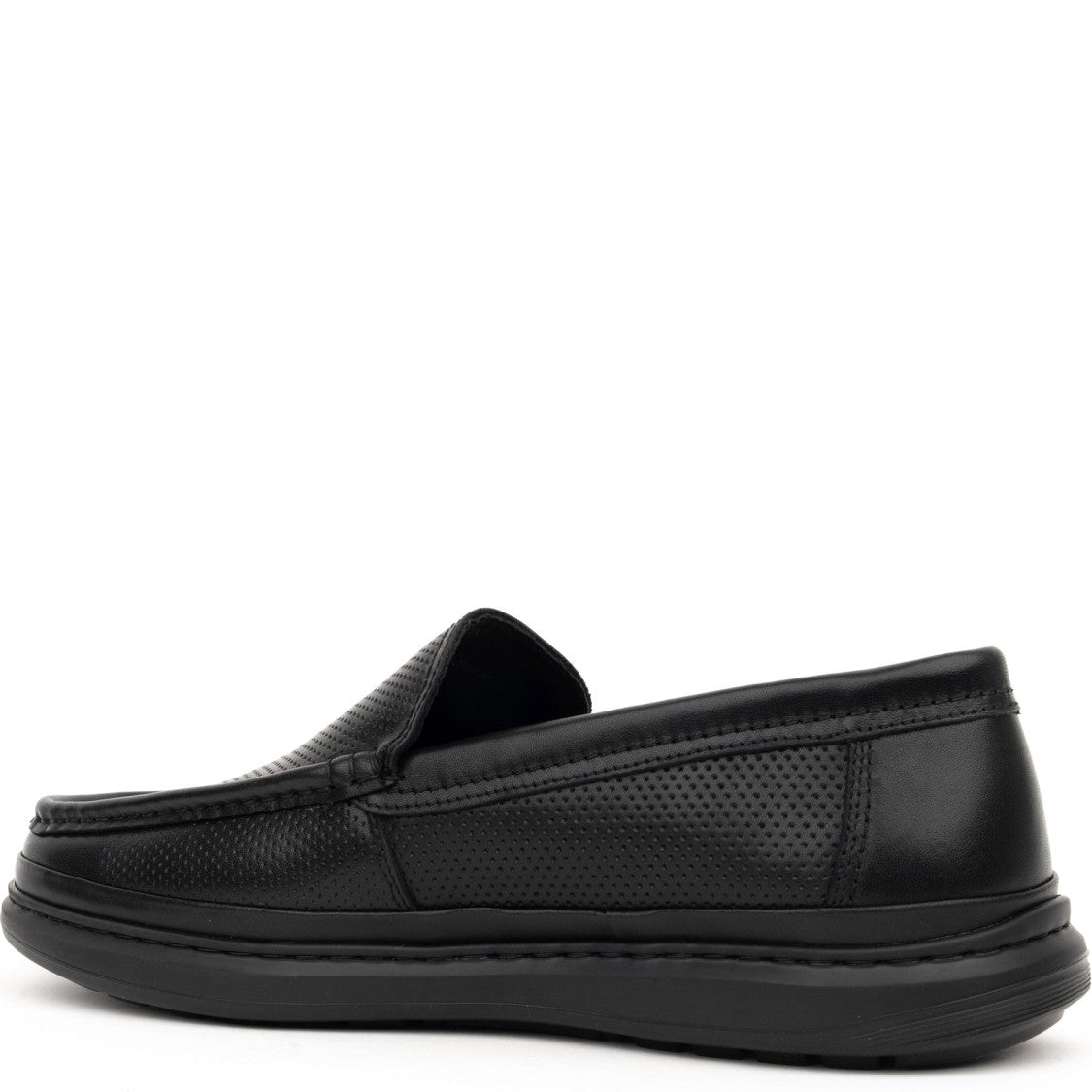Sergio Moretti Casual Black Closed Flats Loafers