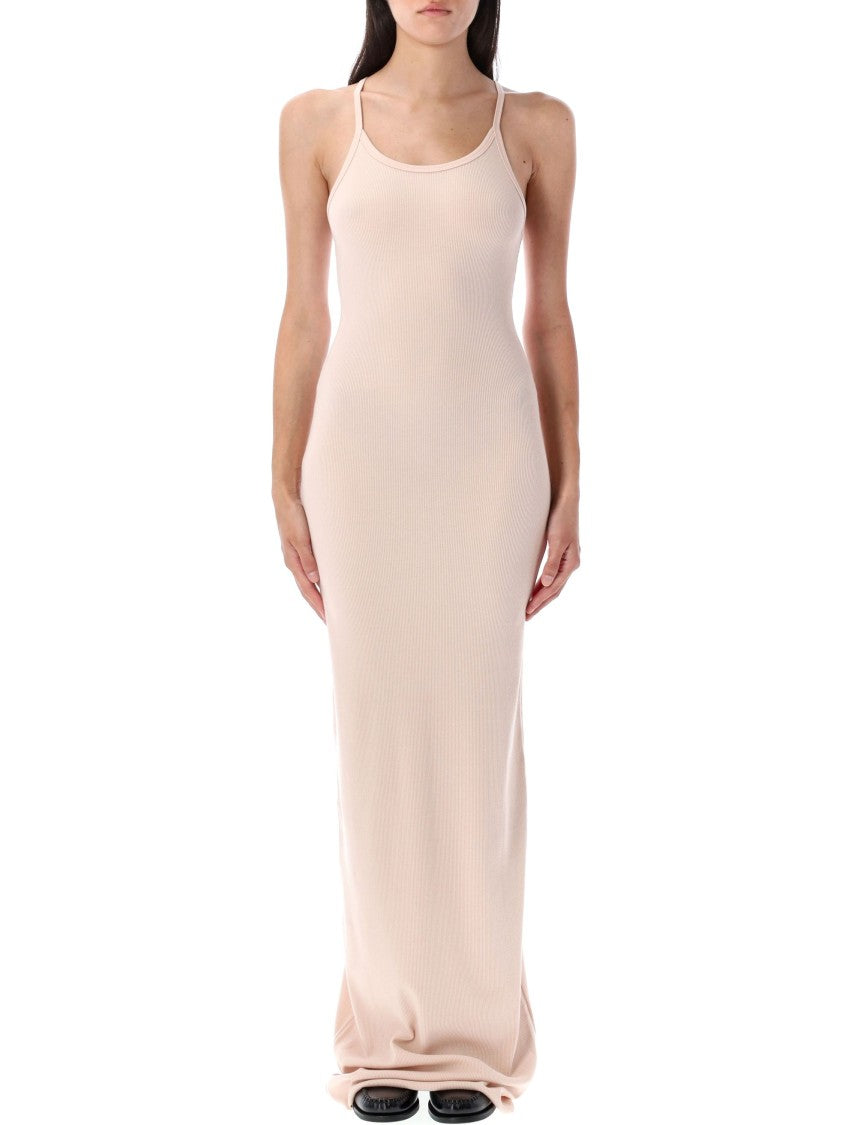 Eterne Long Tank Dress With Ribbed Texture