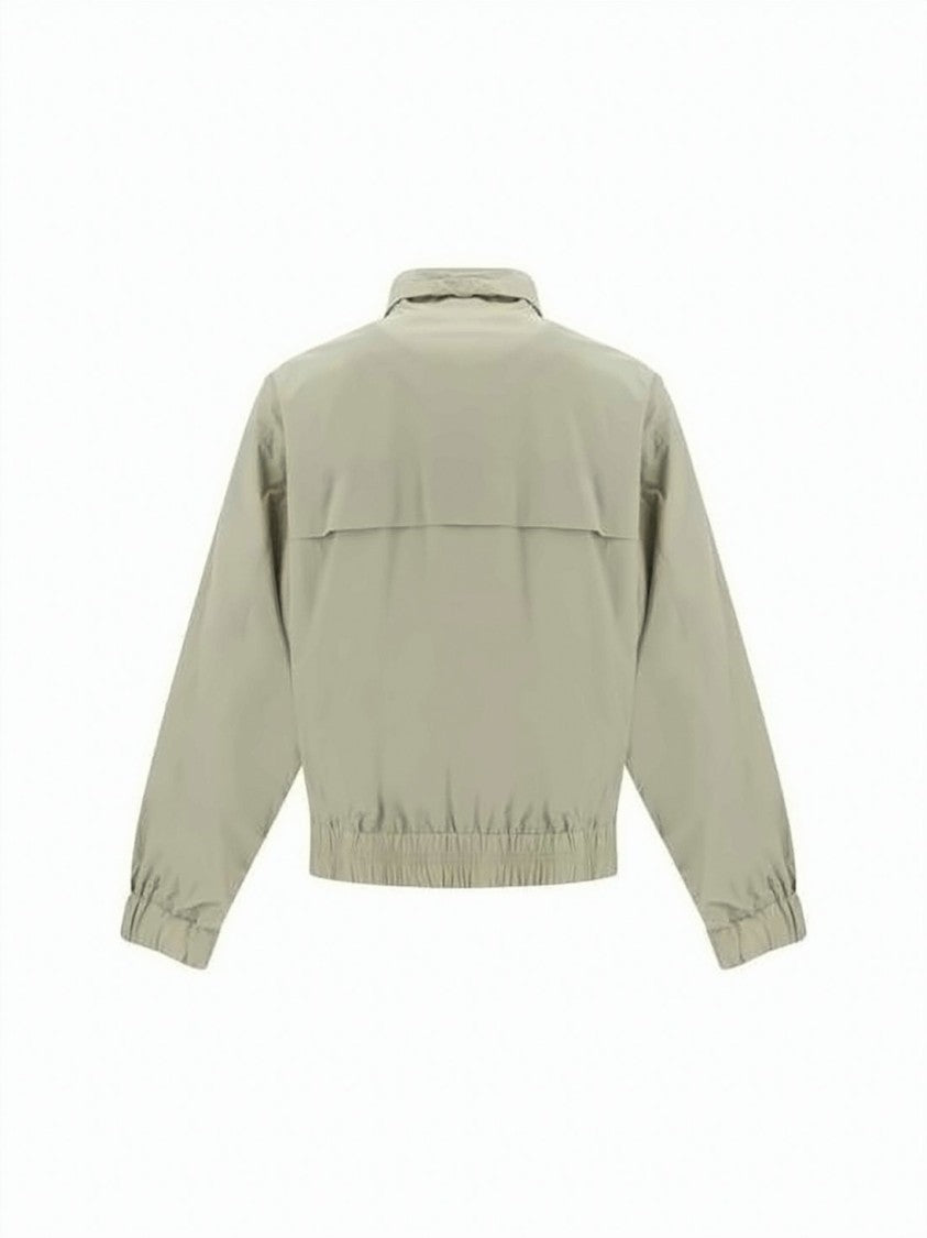 Ami Paris Lightweight Neutrals Windbreaker With Front Zipper Closure