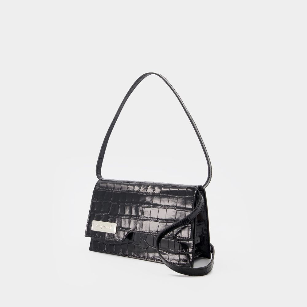 Coperni Mini Folder Bag - Leather - Black