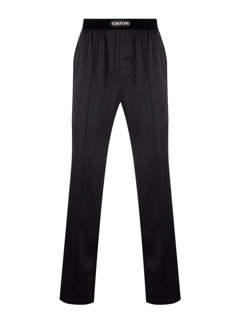 Tom Ford Elastic Waistband Silk-Blend Pajama Pants