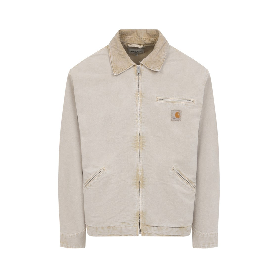 Carhartt Wip Textured Organic Cotton Jacket With Pointed Collar