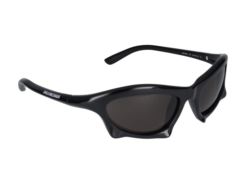 Balenciaga Black Bold Angular Sunglasses