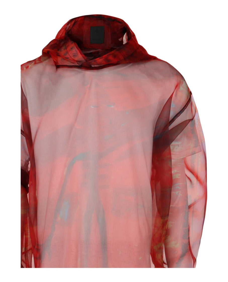 Givenchy Sheer Hooded Sweatshirt
