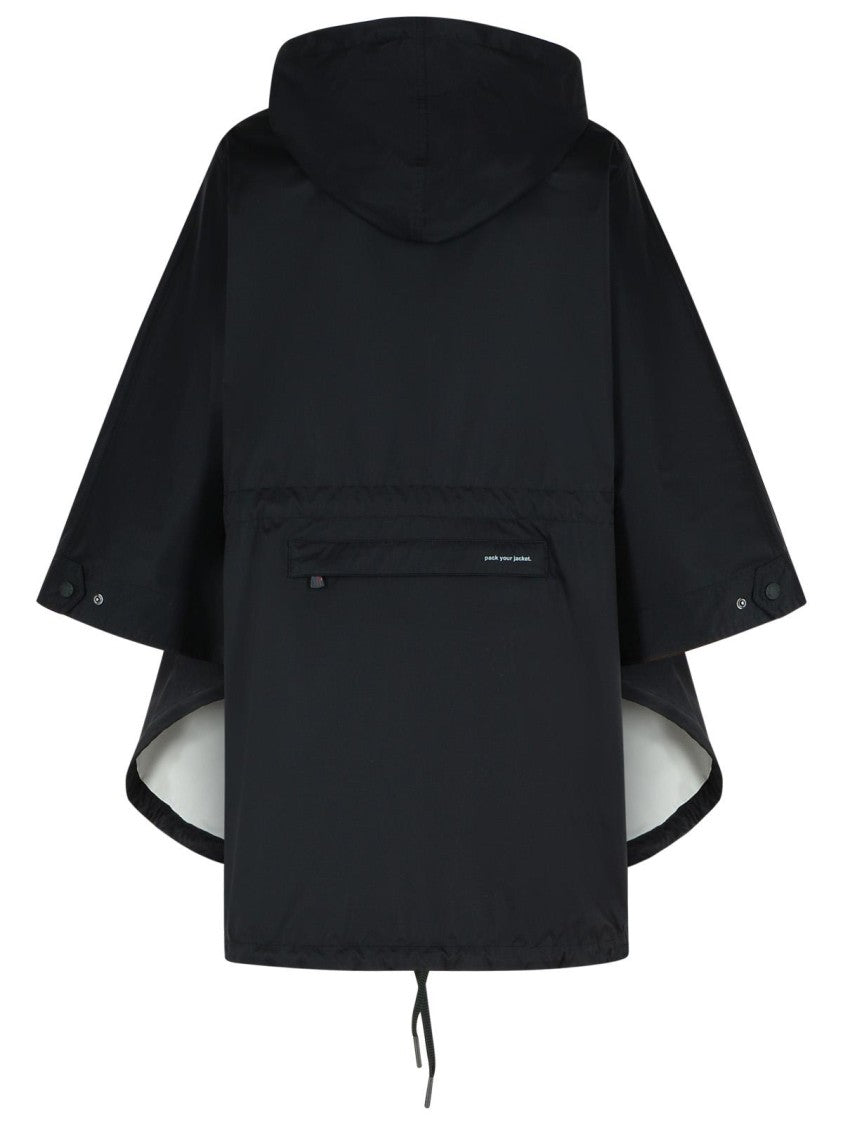 Moncler Grenoble 'Vorrasay' Black Nylon Cape