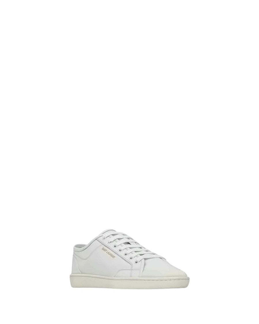 Saint Laurent Minimalist Low-Top Sneakers Crafted