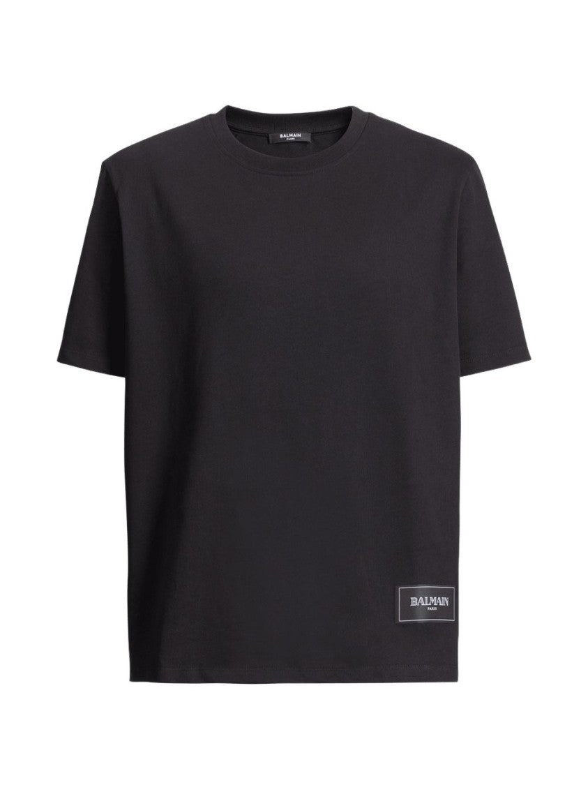 Balmain Black Relaxed-Fit Cotton T-Shirt