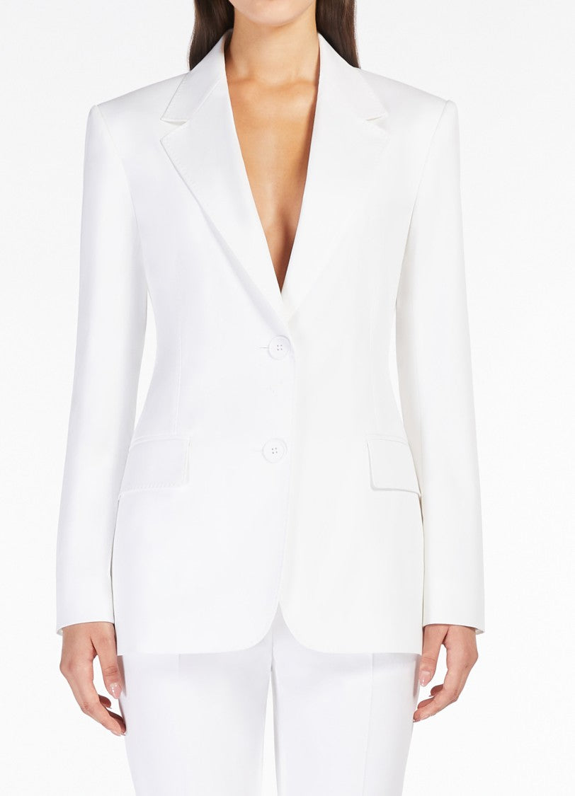 Max Mara Structured Blazer With Deep V-Neckline
