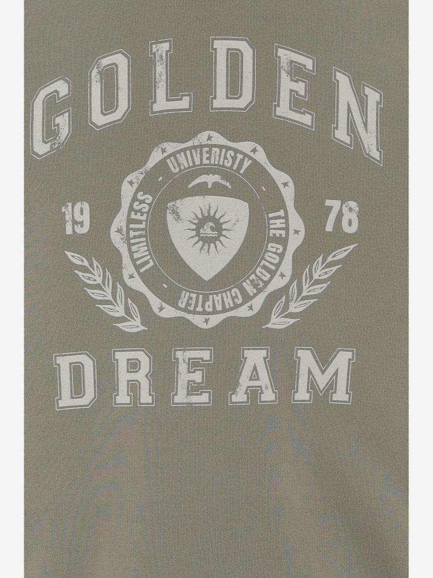 Golden Goose Muted Taupe Cotton Logo Sweatshirt