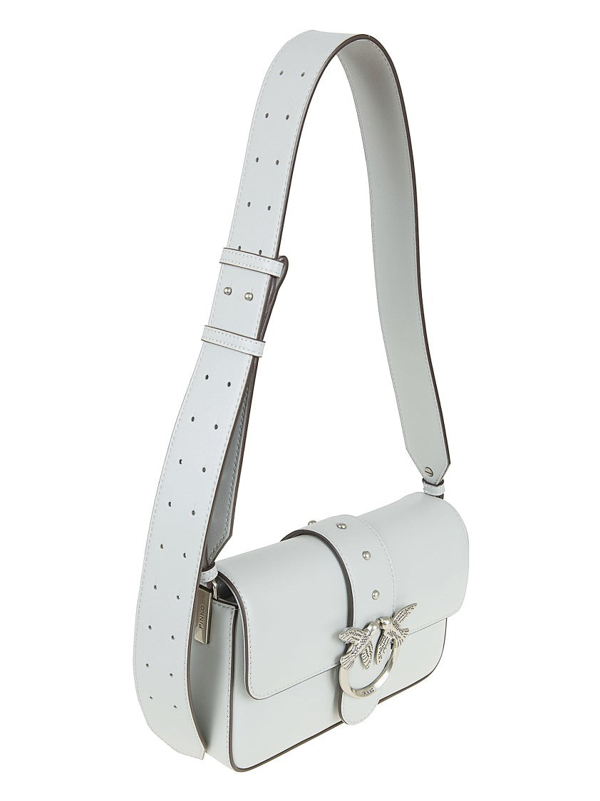 Pinko Leather Slouchy Shoulder Bag With Adjustable Straps