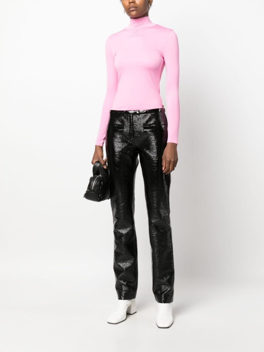 Courrèges Crinkled Patent Vinyl Trousers