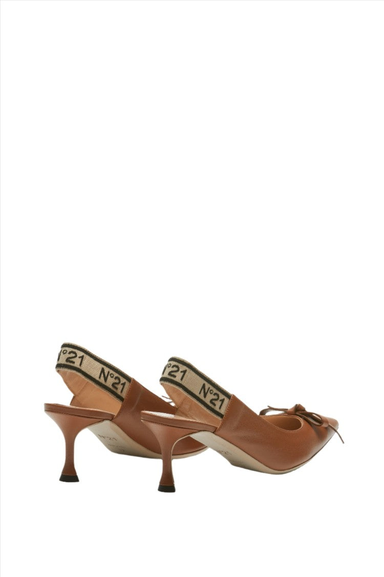 N°21 Leather Slingback Pumps