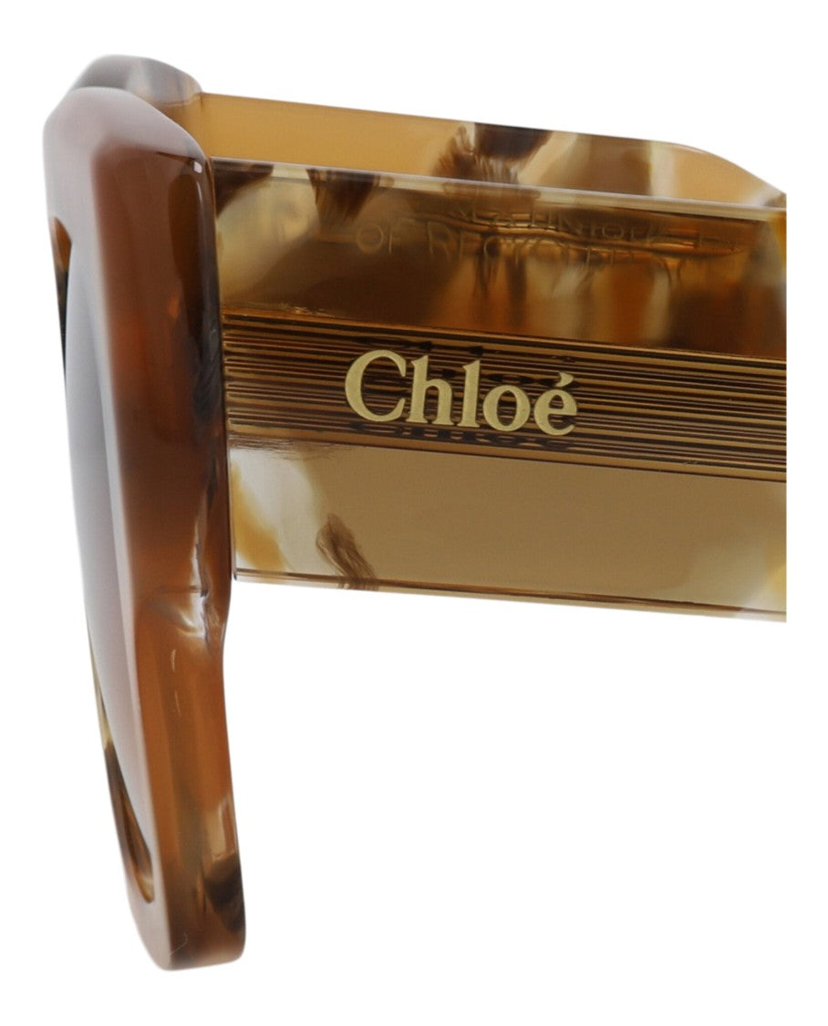 Chloé Square-Frame Recycled Acetate Sunglasses