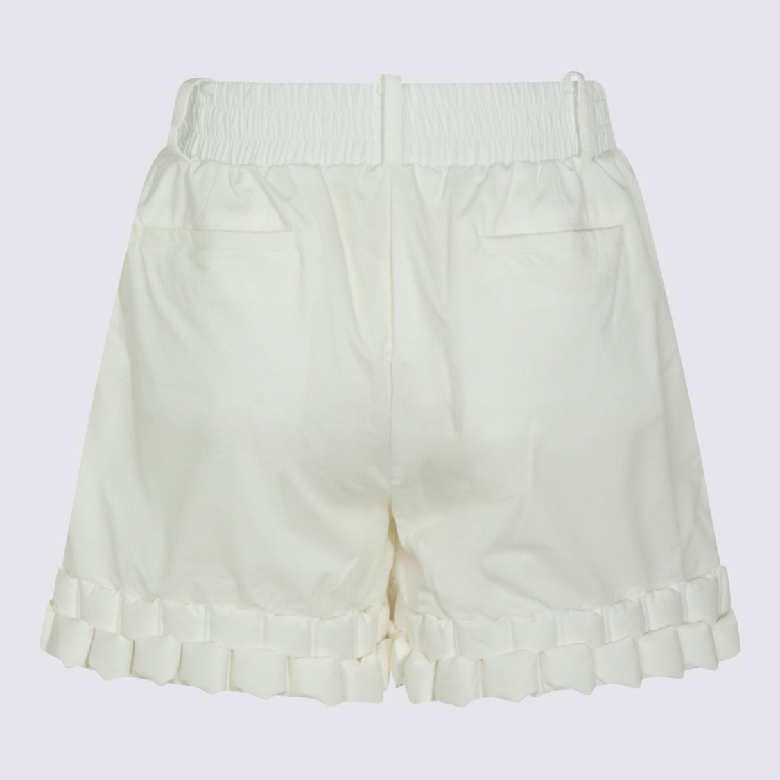 Raxxy High-Waisted Shorts With Padded Ribbon Trim