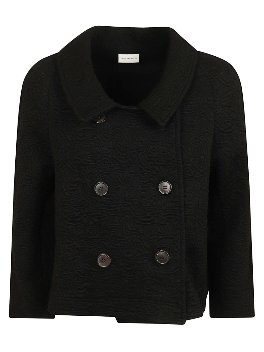 Dries Van Noten Structured Jacquard Huvia Jacket