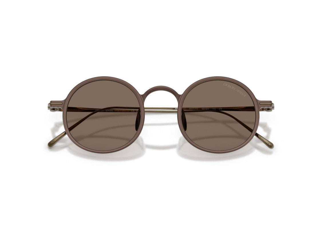Giorgio Armani 0Ar6173t Titanium Round Sunglasses