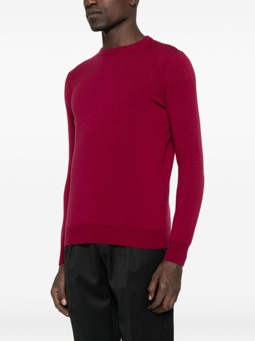 Kangra Kangra Wool-Cashmere Blend Sweater In Rich Viola