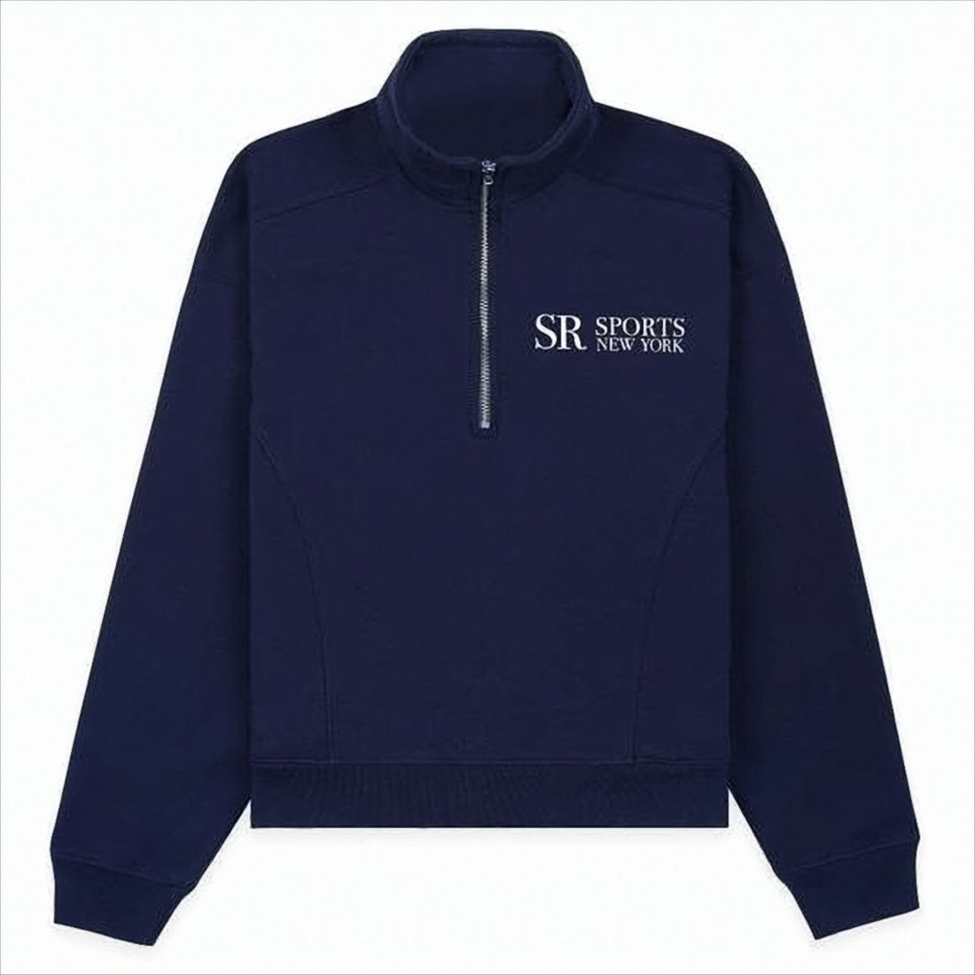 Sporty And Rich Sporty Aesthetic Quarter-Zip Long-Sleeve Top