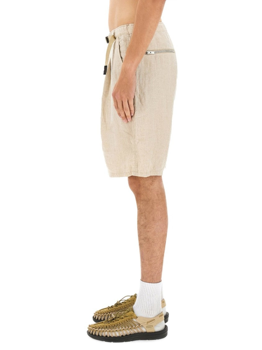 Undercover Relaxed Fit Linen Shorts With Practical Pockets