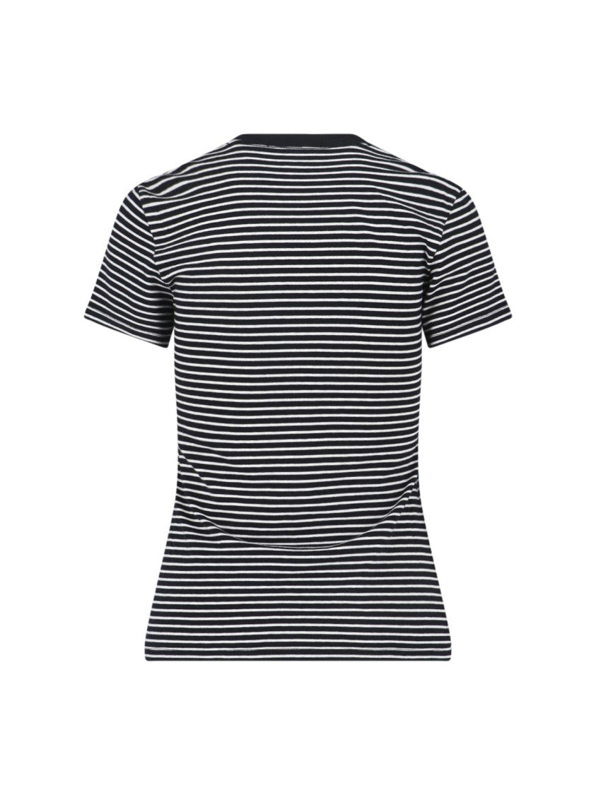 Nili Lotan Black T-Shirt With Round Neckline And Short Sleeves