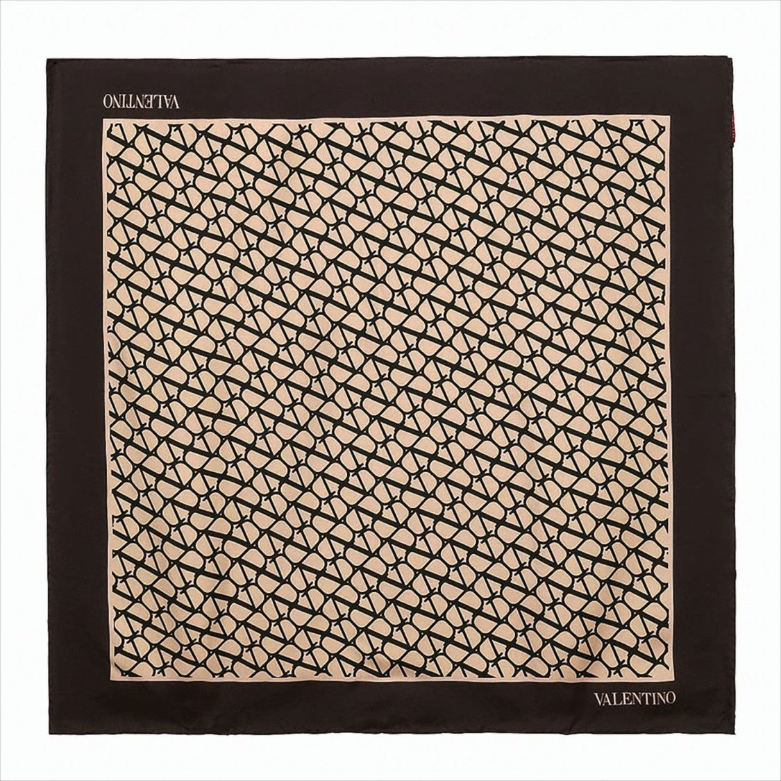 Valentino Garavani Silk Square Scarf With Abstract Pattern