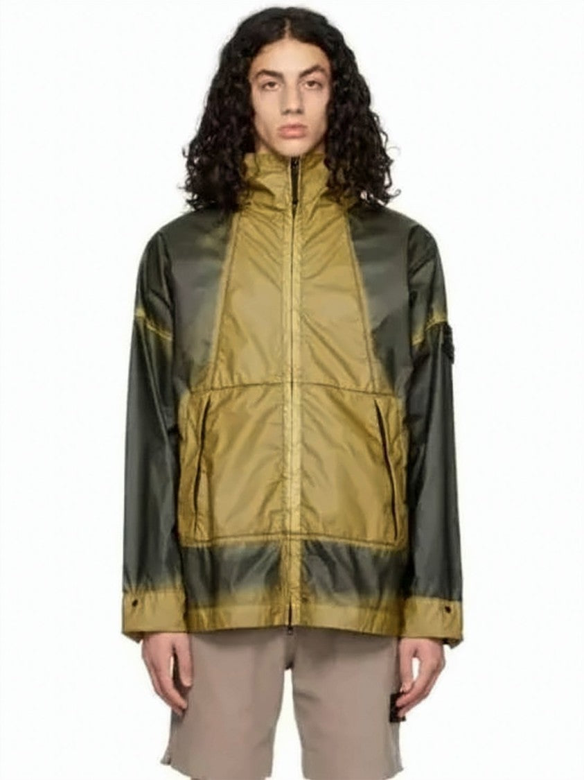 Stone Island Two-Tone Olive Green Jacket